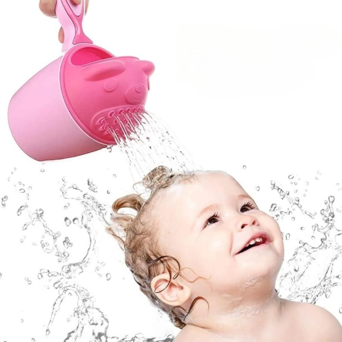 SET 6 JUGUETE TAZA ENJUAGUE CHAMPU FORMA CASCADA SUAVE LAU - 6