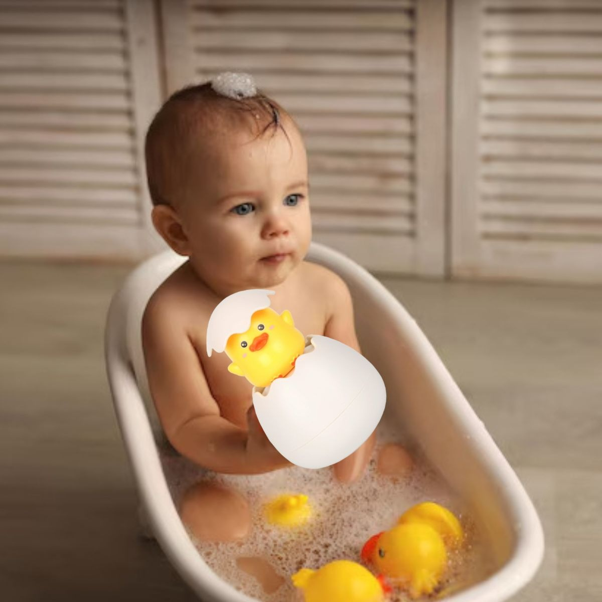 SET 3 JUGUETES DE BAÑO PATITOS ROCEADOR AGUA 2 EN 1 LAU - 10