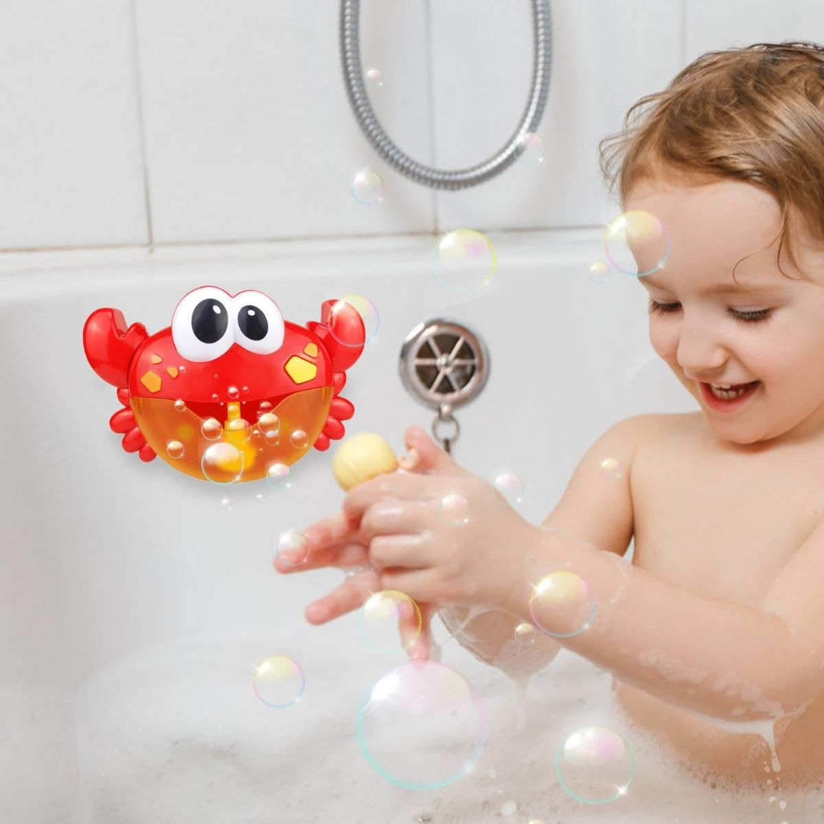 JUGUETE BAÑO BURBUJAS DUCHA MUSICAL CANGREJO BEBE LAU - 4