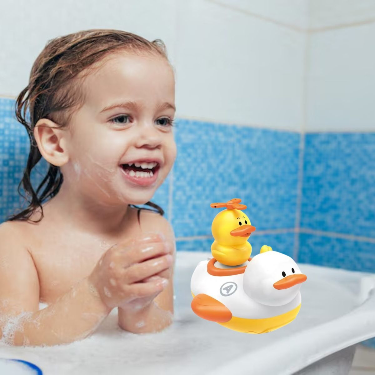 JUGUETE DE BAÑO PATOS AUTOMATICO ROCIADOR AGUA BEBE LAU - 9