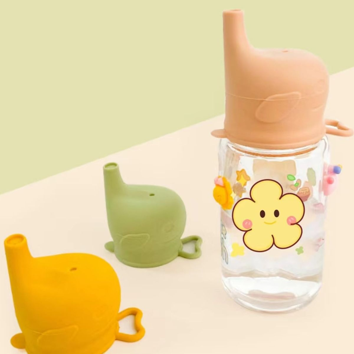 SET 2 TAPAS DE SILICONA PARA TAZAS ANTIDERRAMES BEBE LAU - 5