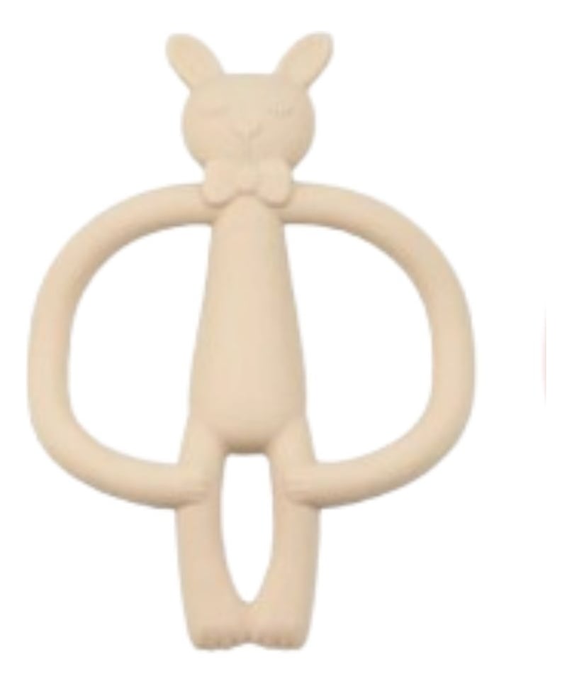SET 6 MORDEDOR SILICONA DISEÑO CONEJO BEBE LAU - 1