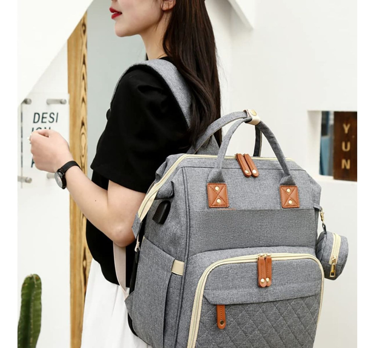 MOCHILA IMPERMEABLE MULTIFUNCIONAL CAMBIADOR BEBE LAU - 8