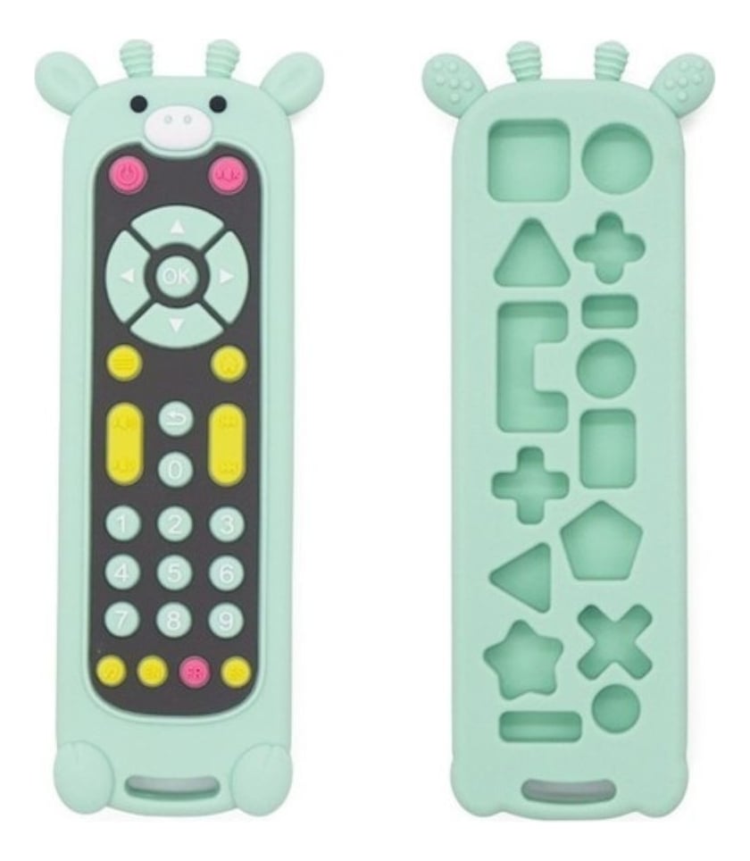 SET 3 MORDEDOR SILICONA DISEÑO CONTROL REMOTO BEBE LAU - 1