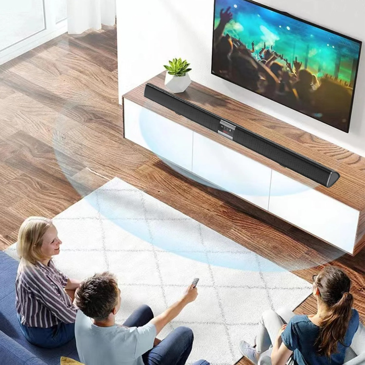 BARRA DE SONIDO 20W SUBWOOFER BLUETOOTH CASA TV LAPTO LAU - 7