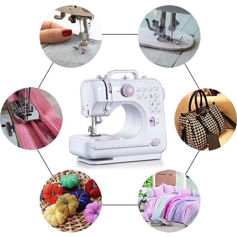 MAQUINA COSER PORTATIL MULTIFUNCIONAL DISEÑO DOSMETICO LAU - 6