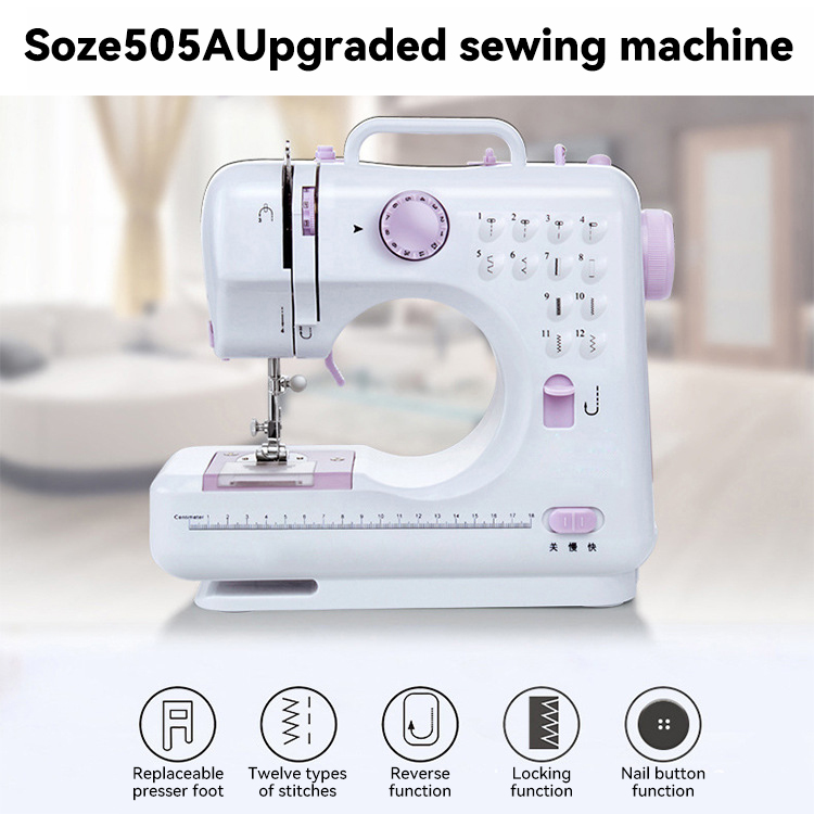 MAQUINA COSER PORTATIL MULTIFUNCIONAL DISEÑO DOSMETICO LAU - 10
