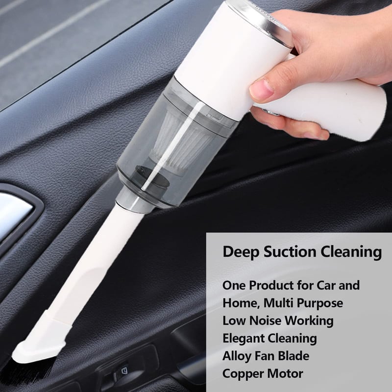 ASPIRADOR MANO PORTATIL ILUMINACION VEHICULOS LIMPIEZA LAU - 4
