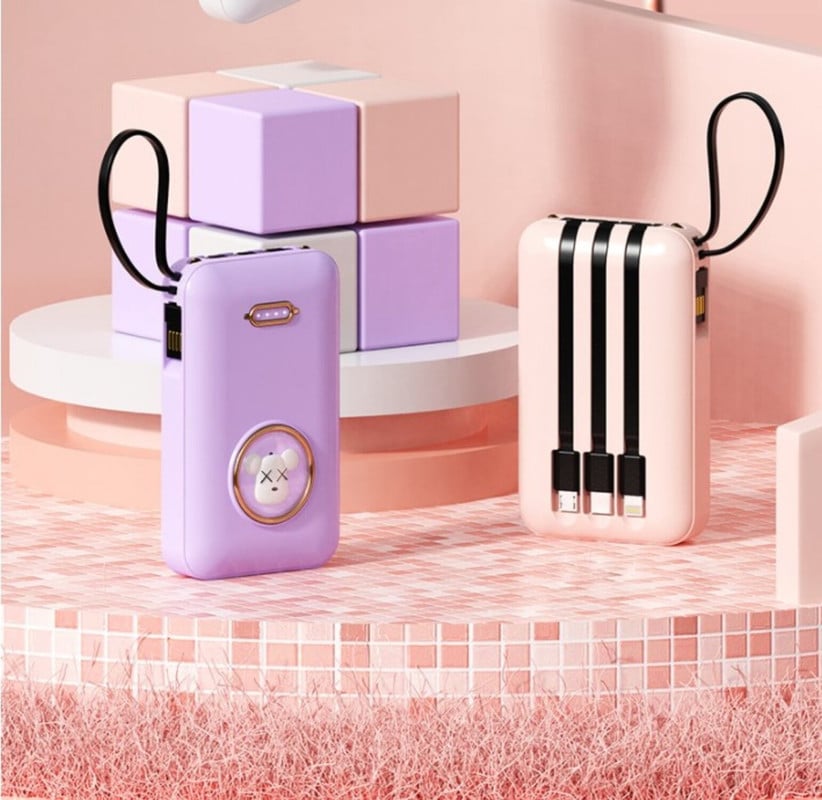 CARGADOR POWER BANK CARTOON BATERIA PORTATIL USB LAU - 2
