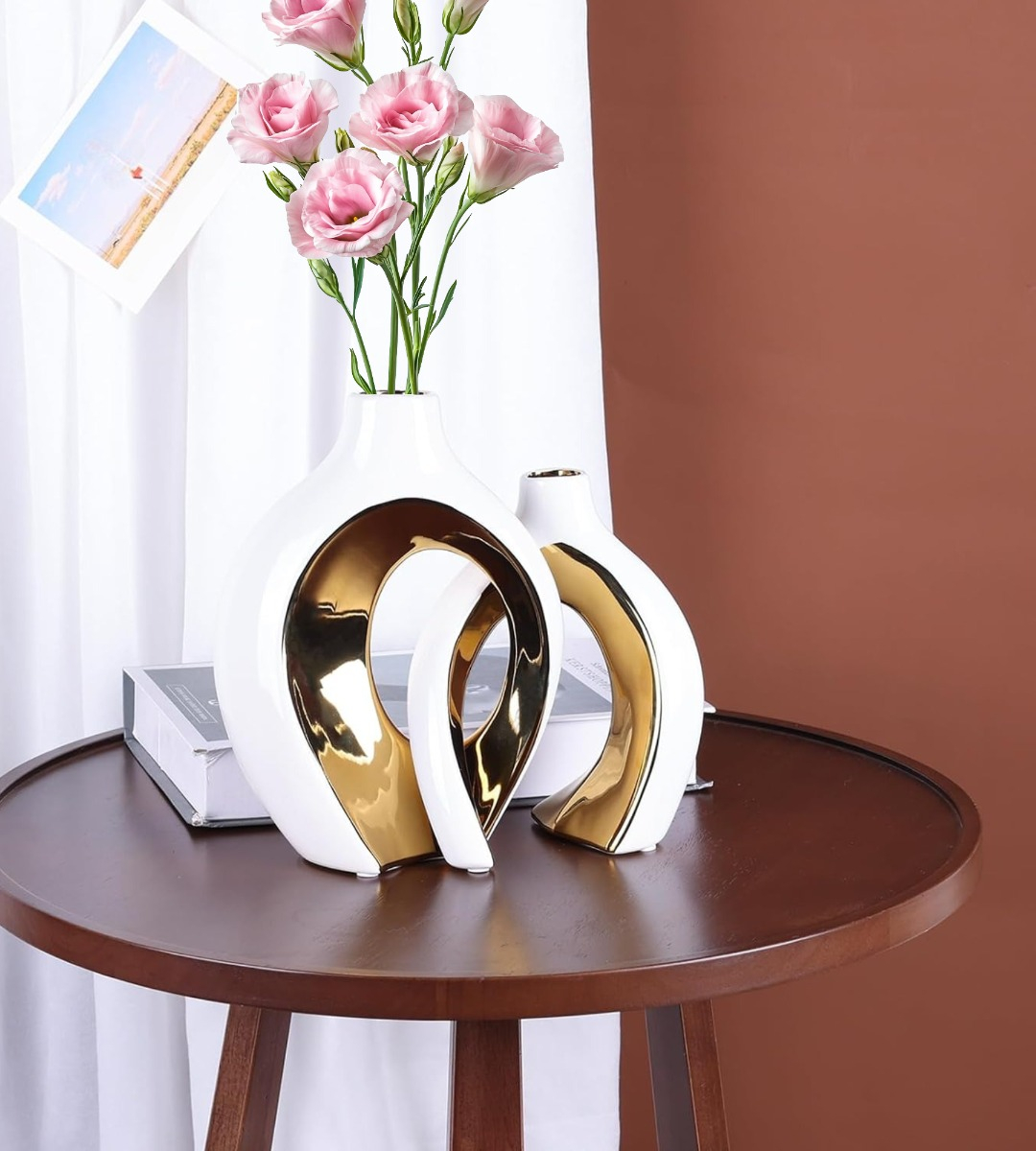 FLORERO JARRÓN HUECO DECORACIÓN BOHEMIA MODERNA HOGAR JHN - 10