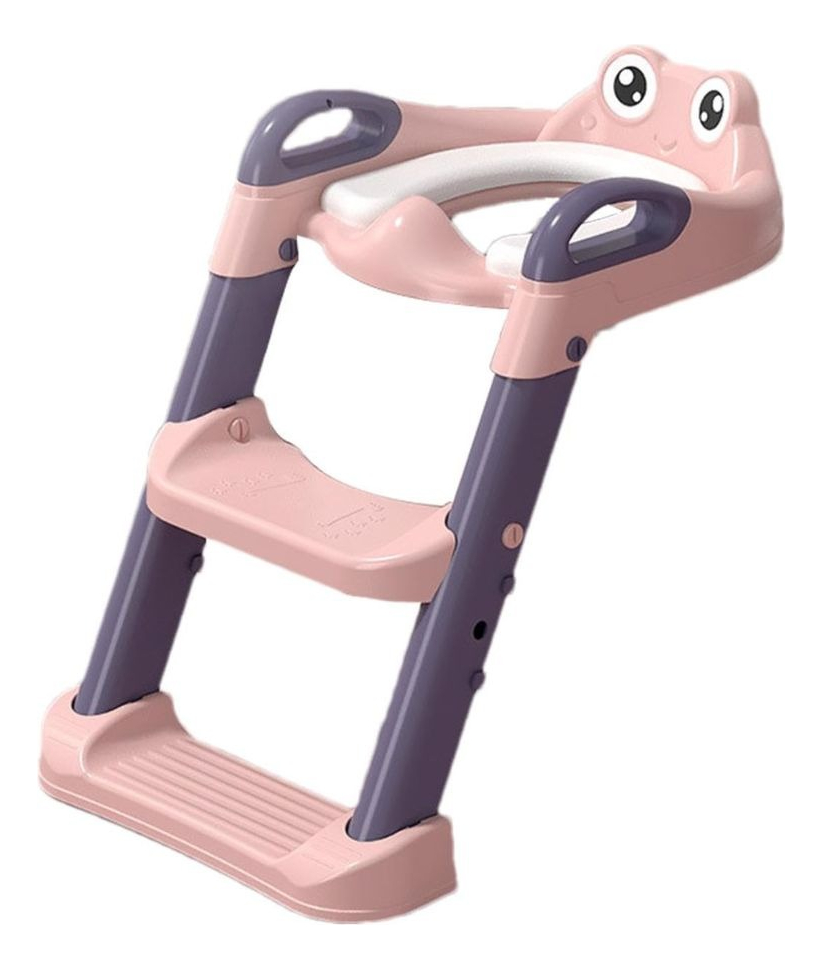 ASIENTO DE INODORO NIÑOS ESCALERA PLEGABLE AJUSTABLE LAU - 1
