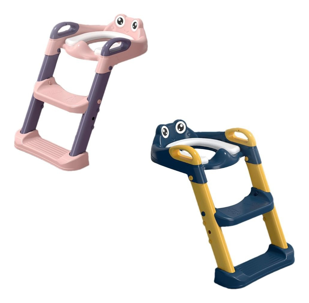 ASIENTO DE INODORO NIÑOS ESCALERA PLEGABLE AJUSTABLE LAU - 5