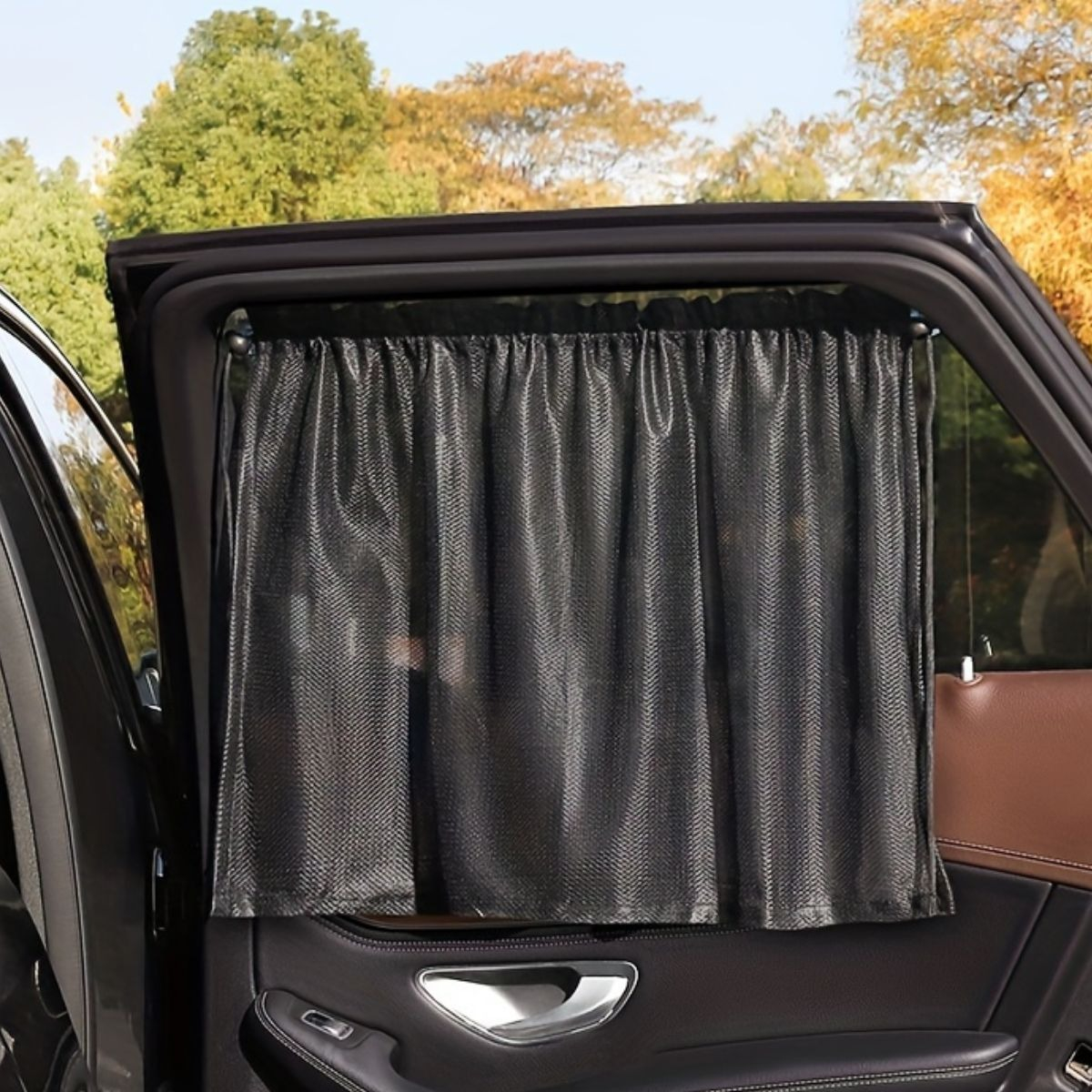 SET 3 CORTINAS PARASOL VENTANA AUTO PROTECCION SOLAR LAU - 4