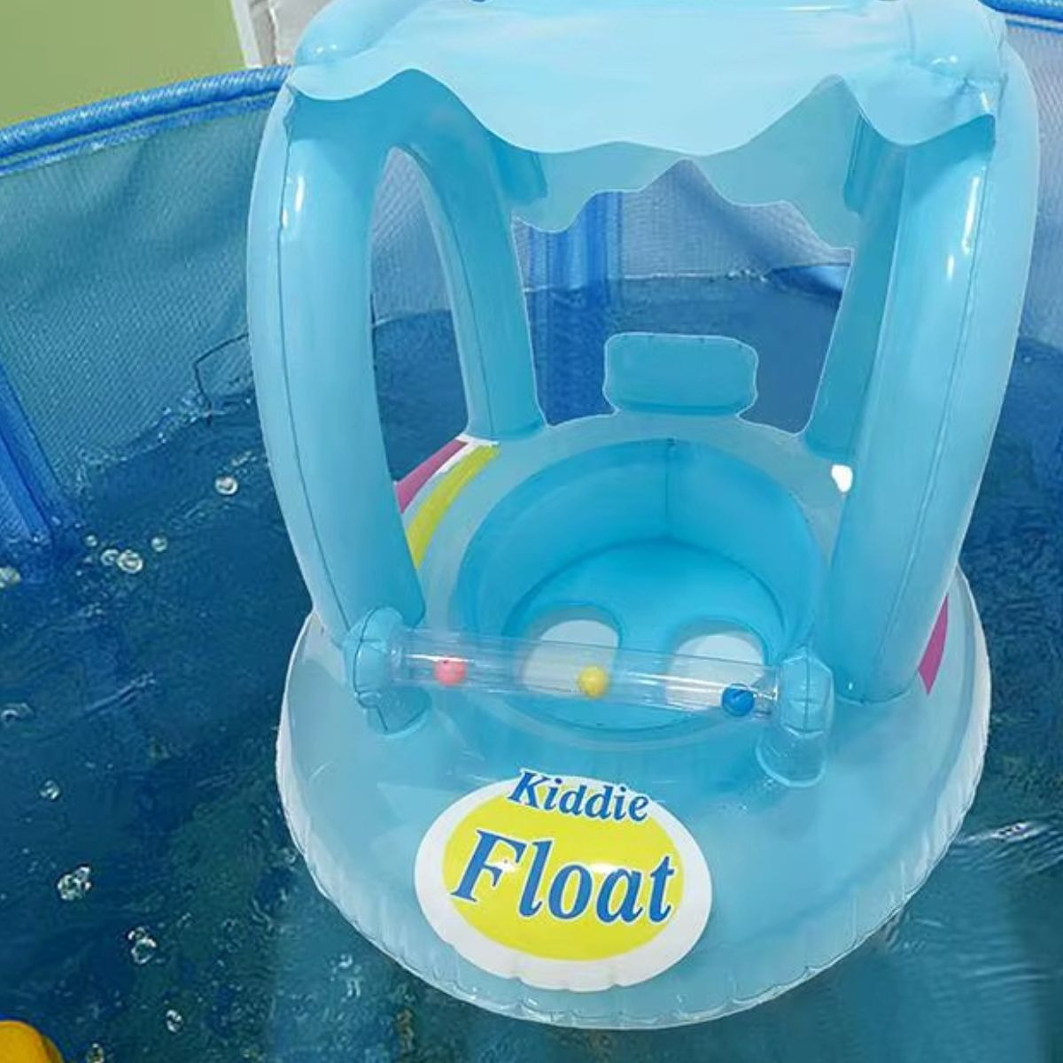 FLOTADOR INFLABLE PARA BEBE CAMPANA Y TOLDO PISCINA LAU - 2