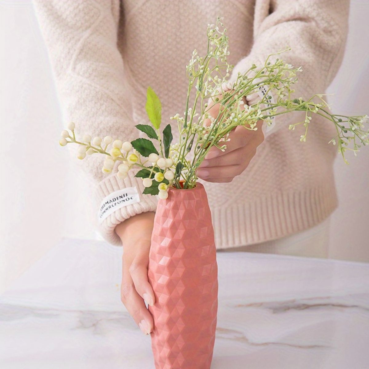 SET 5 FLOREROS NORDICO CENTRO DE MESA DECORACION LAU - 3