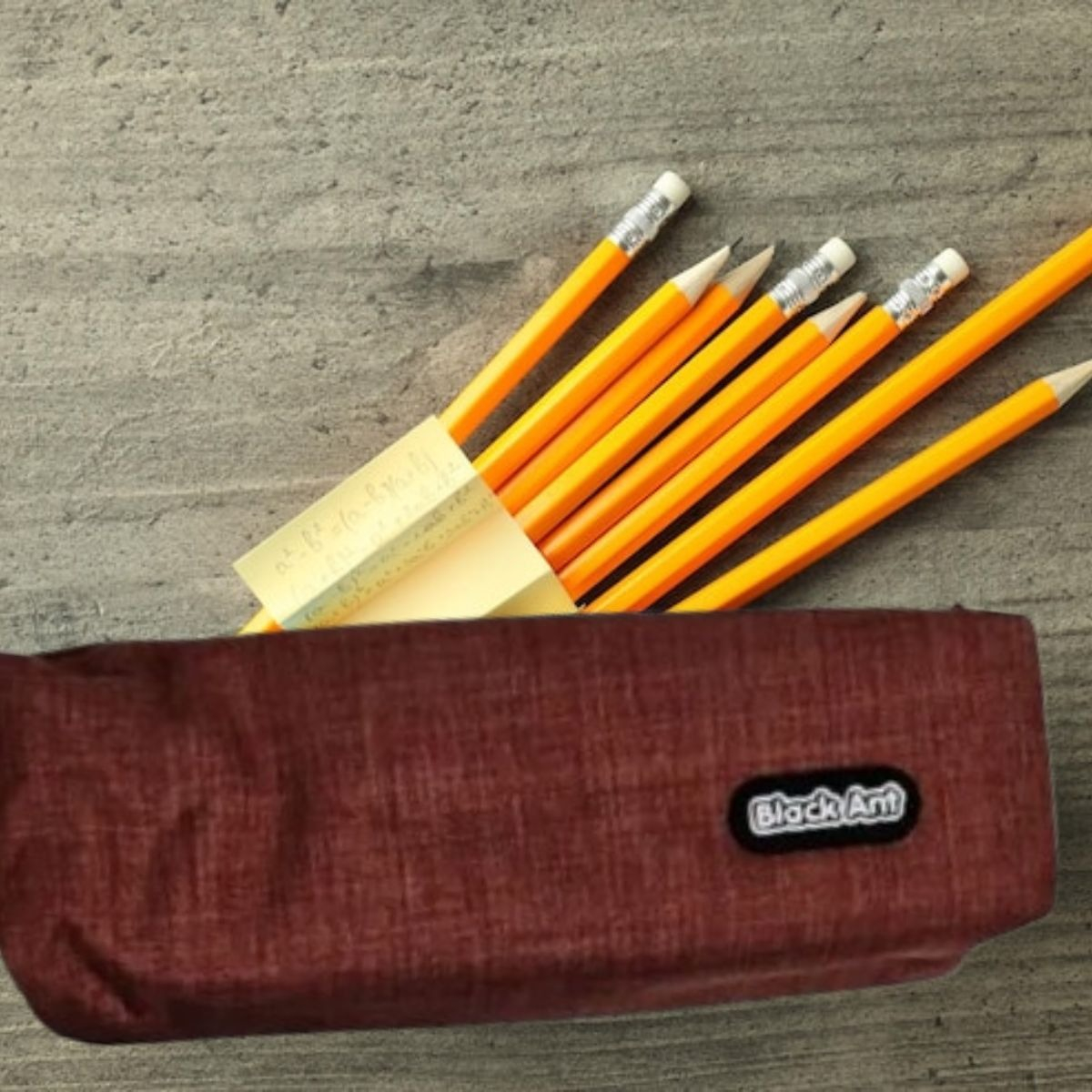 SET 4 ESTUCHES TUBULAR PORTA LAPICES BLACK ART ESCOLAR LAU - 10