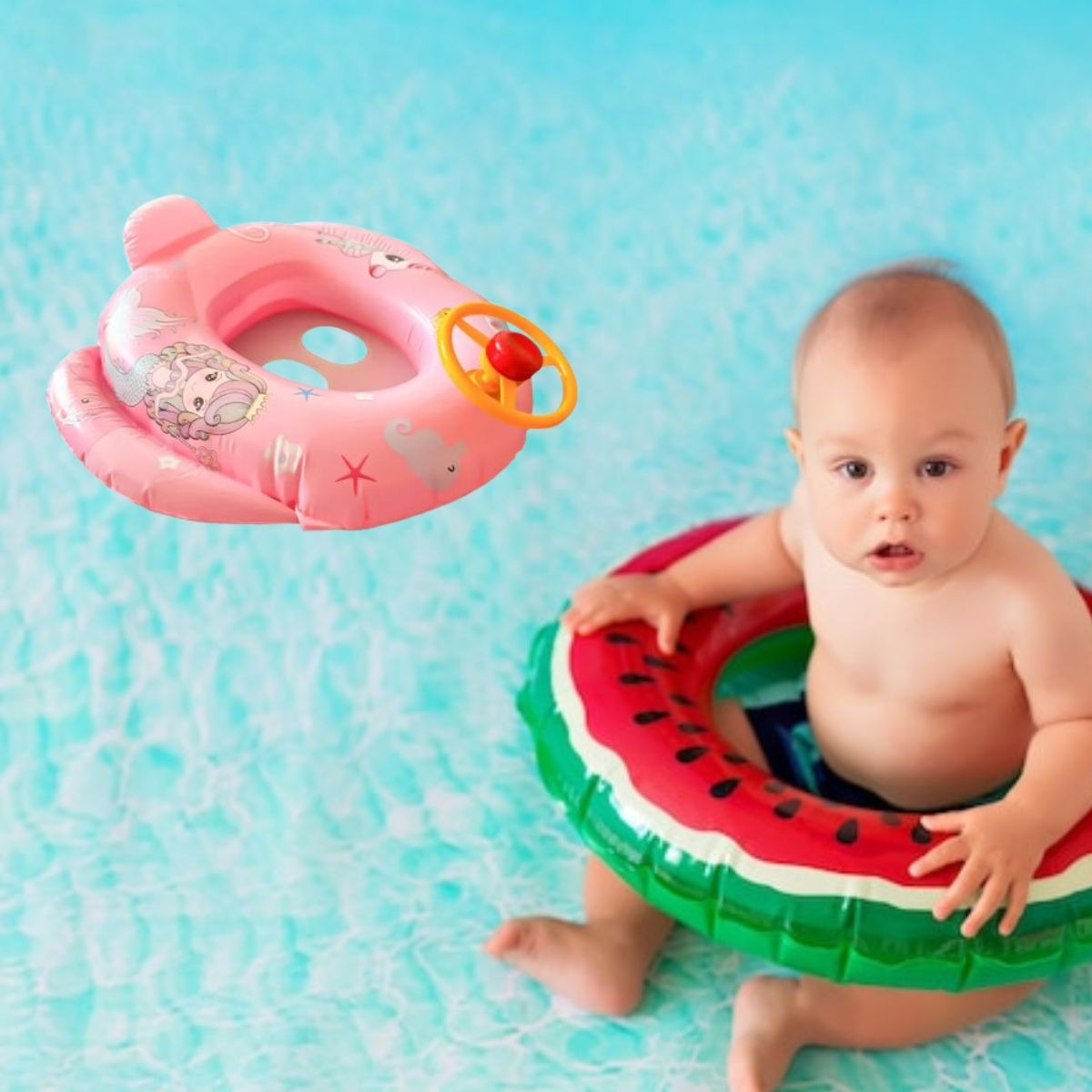 SET 2 FLOTADOR INFLABLE PARA NIÑOS TIMON VERANO PISCINA LAU - 5