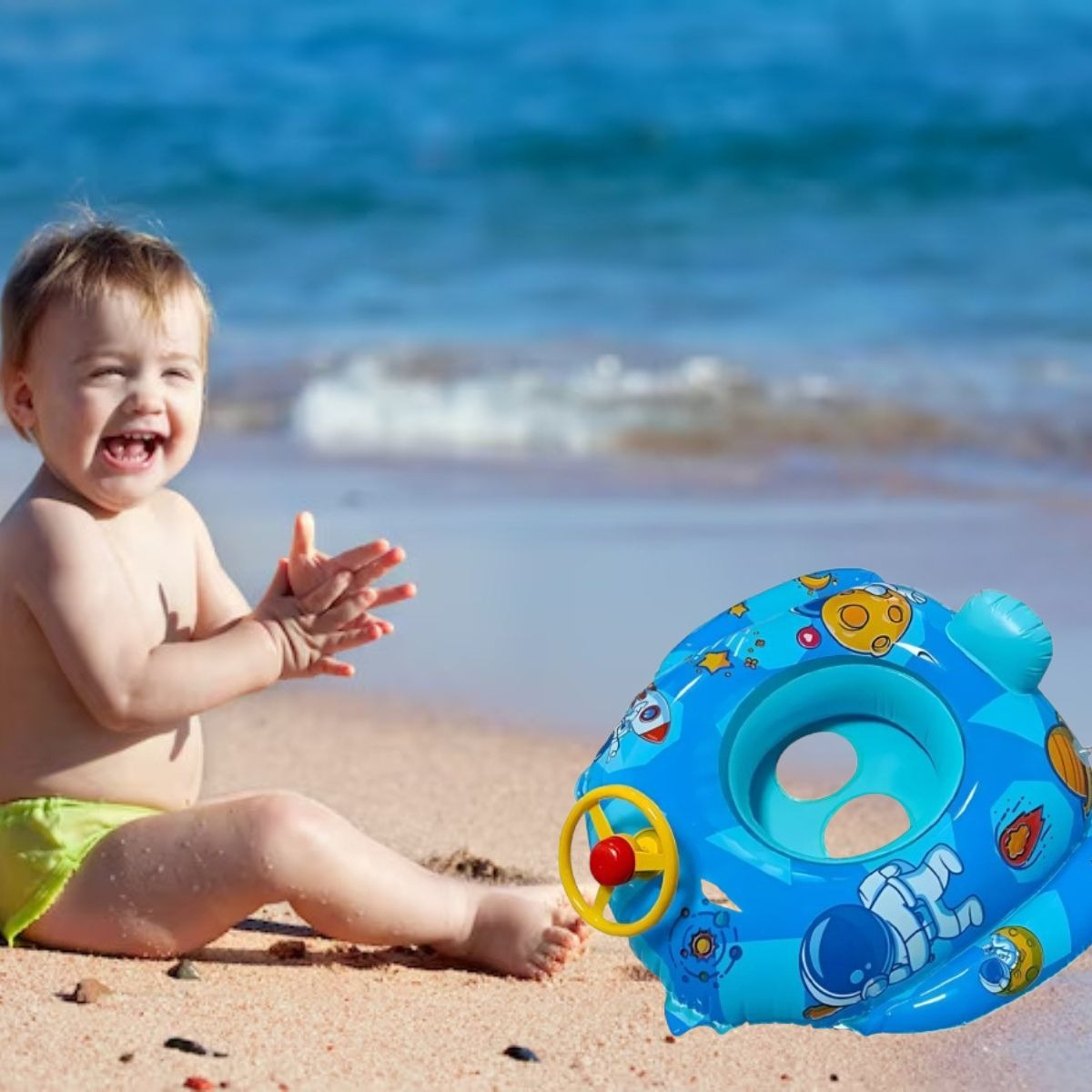SET 2 FLOTADOR INFLABLE PARA NIÑOS TIMON VERANO PISCINA LAU - 8