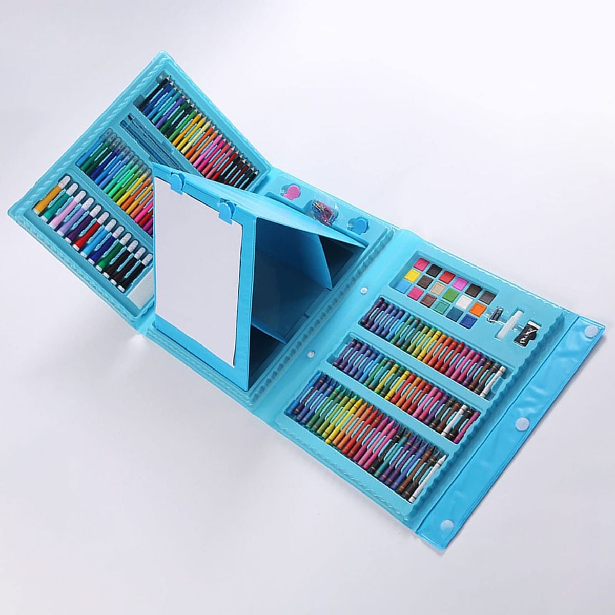 SET DE CRAYONES 208 PIEZAS ARTE ACUARELA COLORES NIÑOS LAU - 5