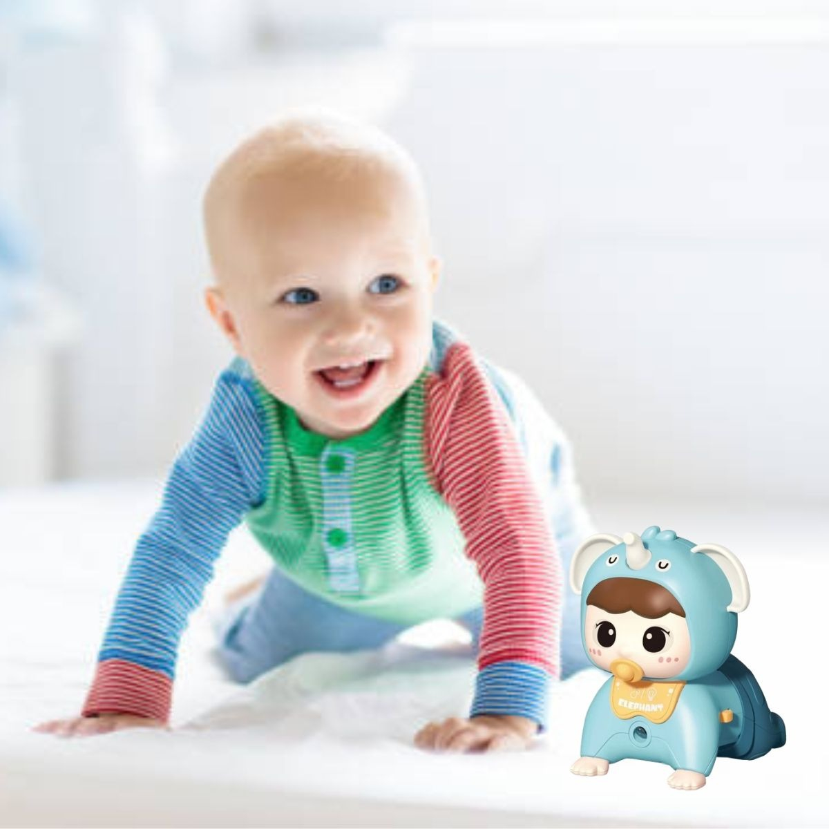 JUGUETE BEBE GATEADOR INTERACTIVO ESTIMULACION BEBE LAU - 2