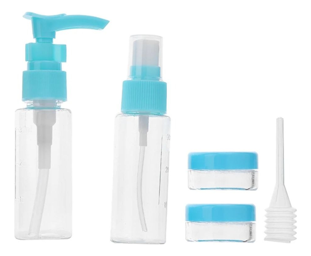 SET 4 PACK DE BOTELLAS VACIAS DE VIAJE ATOMIZADOR ENVASE LAU - 1