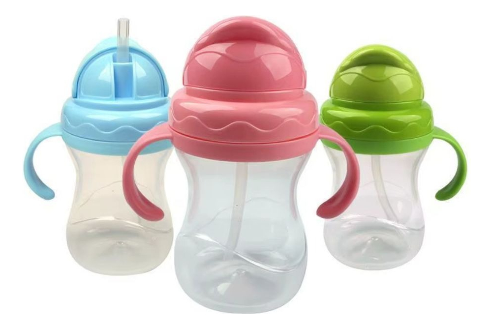 SET 3 VASOS CON SOBERTE ANTIDERRAMES PARA BEBES LAU - 1