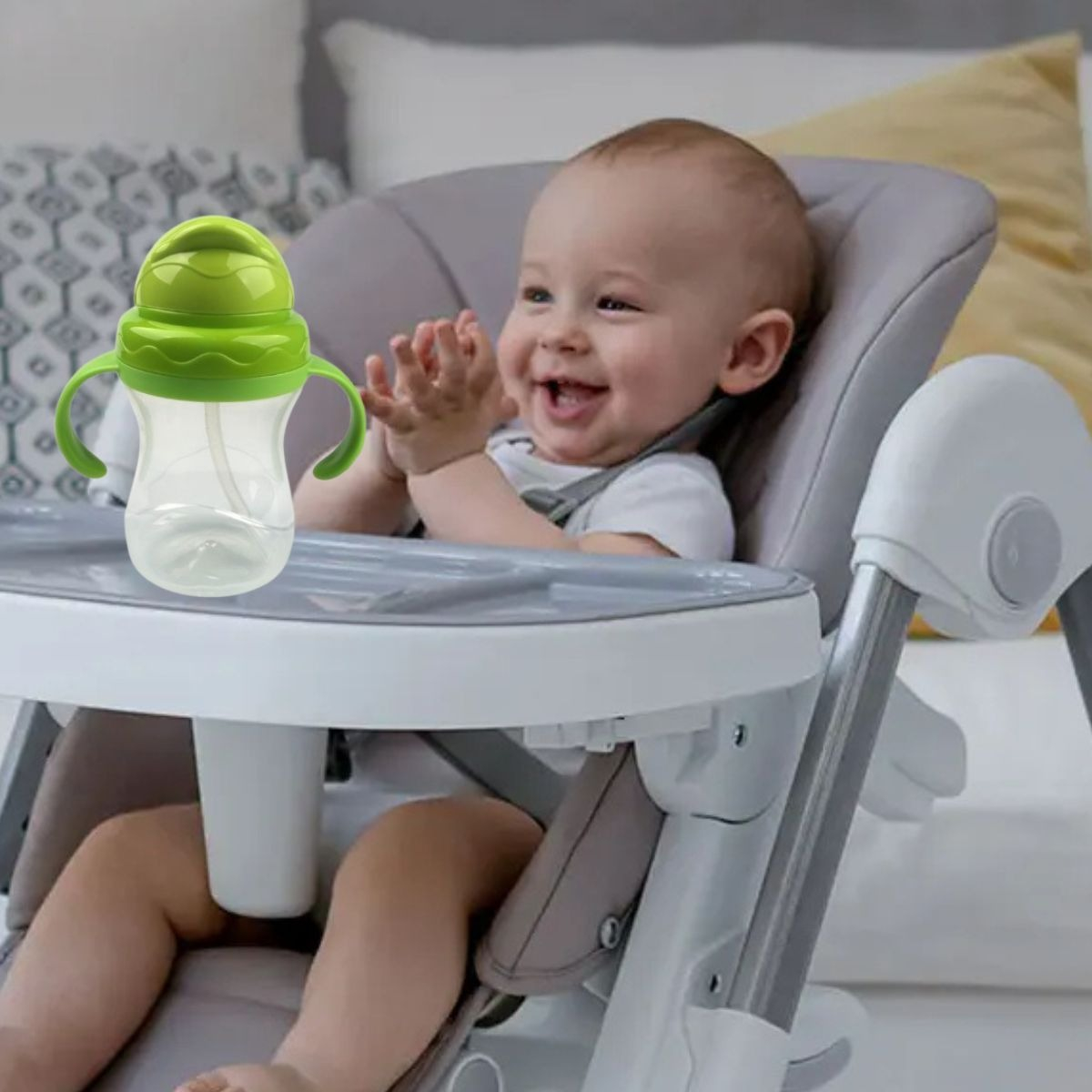 SET 3 VASOS CON SOBERTE ANTIDERRAMES PARA BEBES LAU - 9