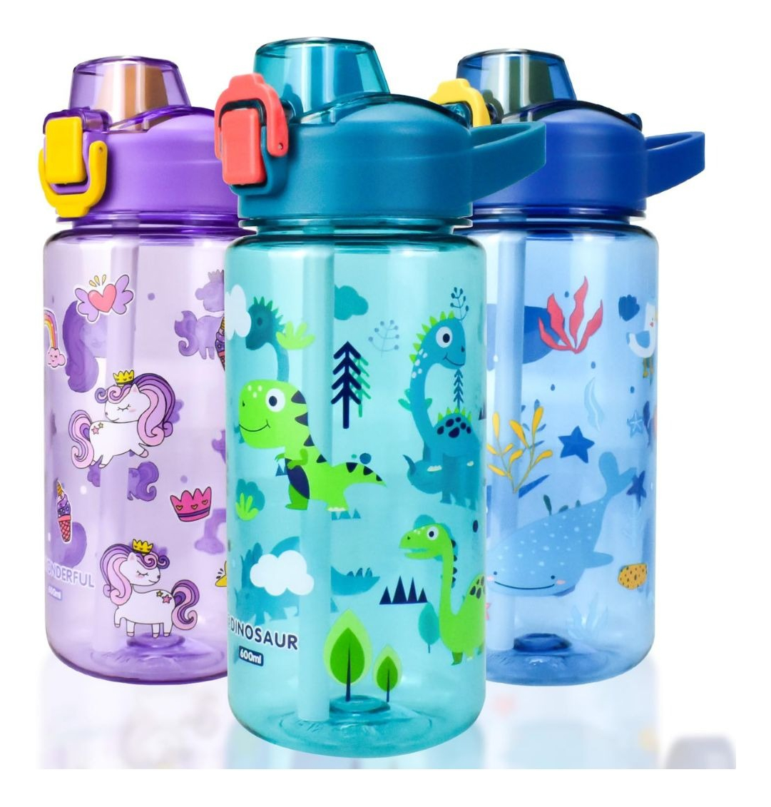 SET 2 BOTELLAS DE AGUA DEPORTIVA INFANTIL NIÑOS LAU - 6