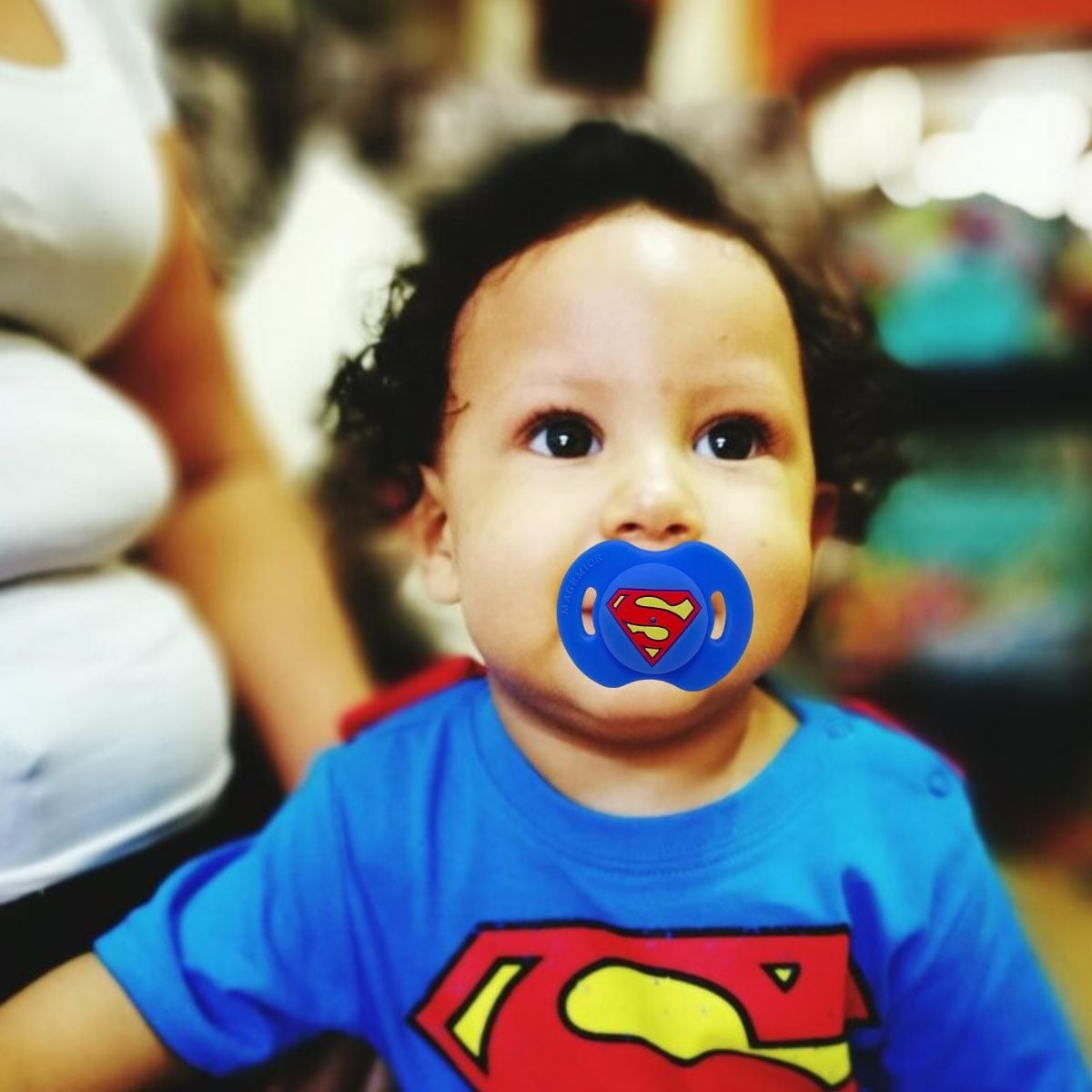 SET 3 CHUPETES SUPERHEROES ANATOMICO DIVERTIDO BEBE LAU - 5
