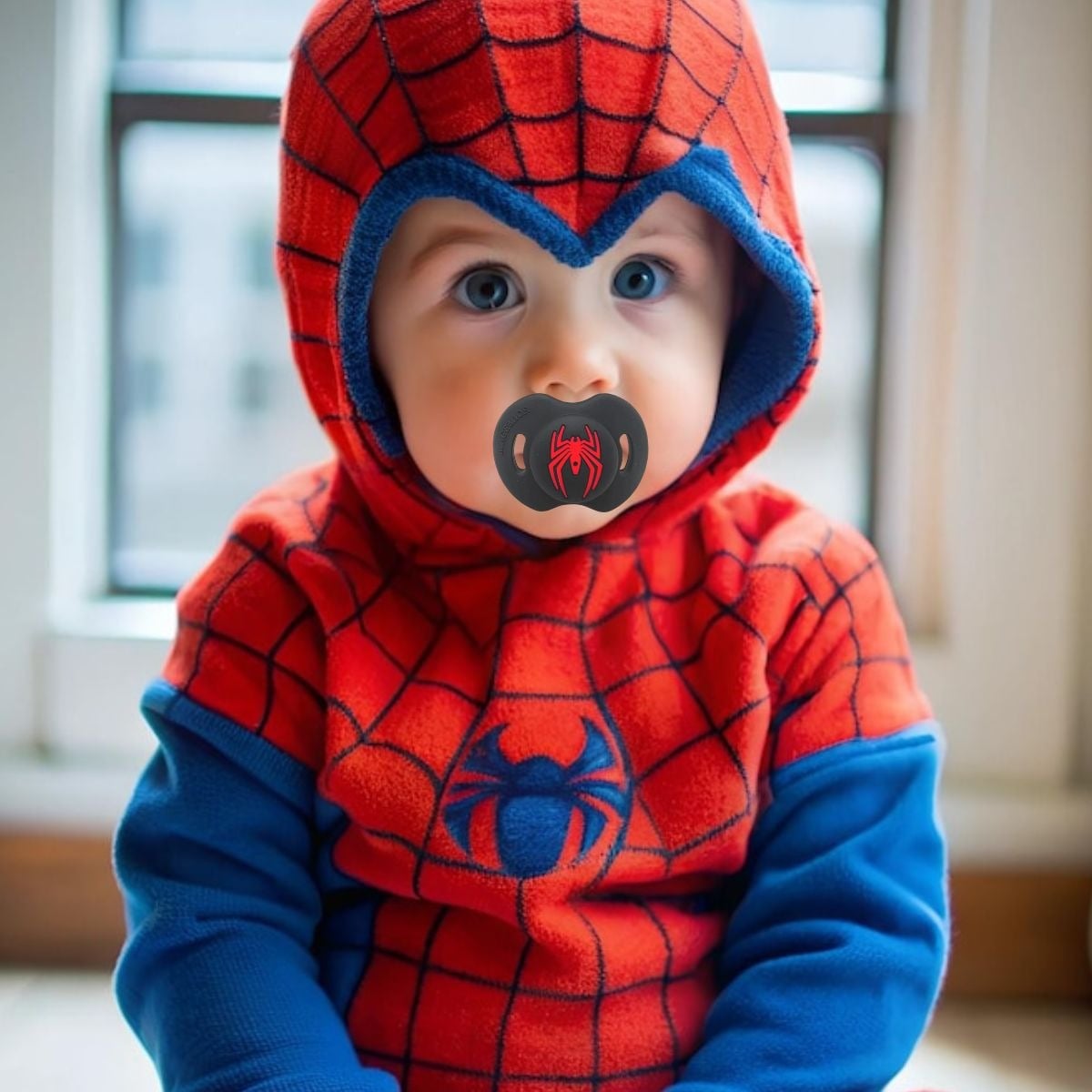 SET 3 CHUPETES SUPERHEROES ANATOMICO DIVERTIDO BEBE LAU - 7