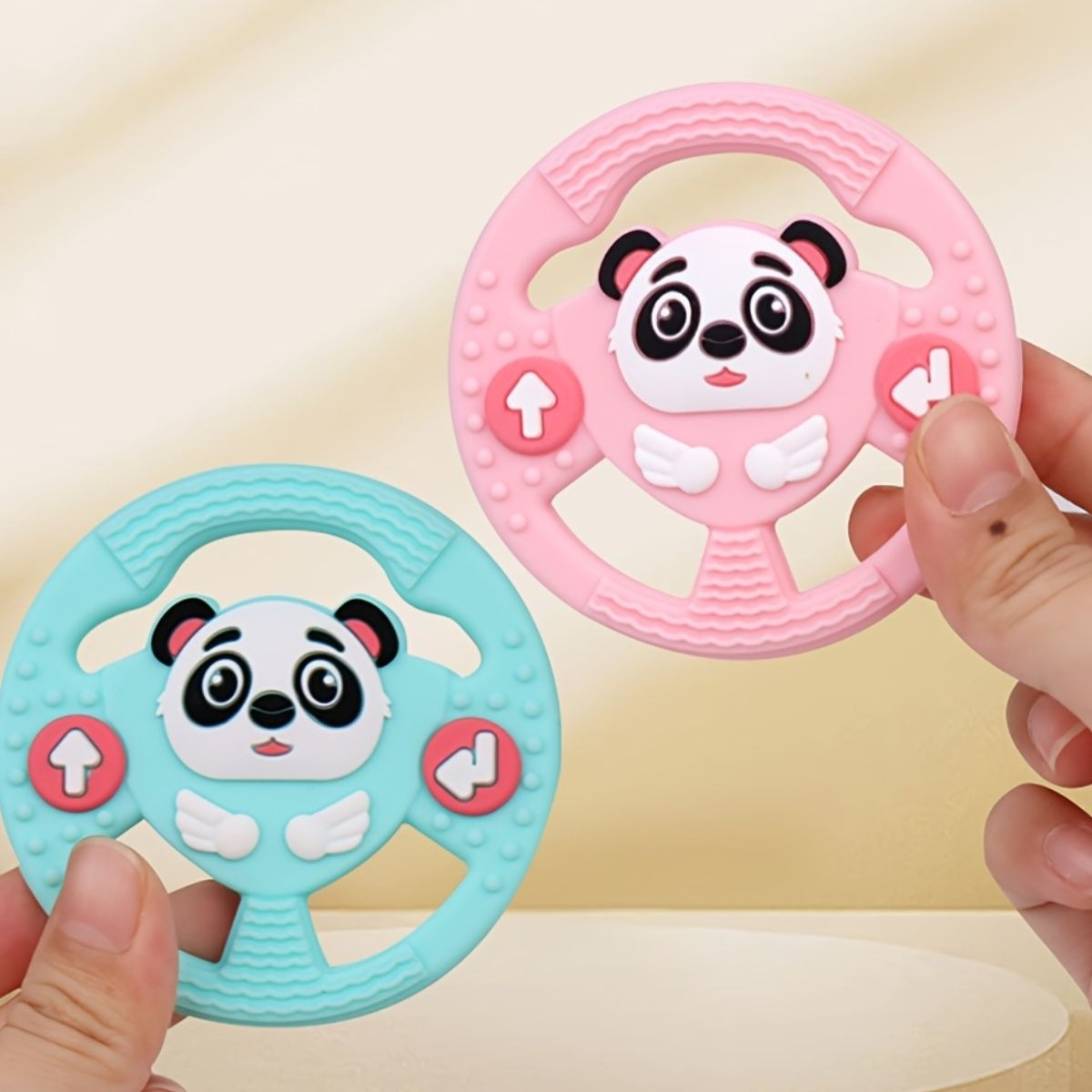 SET 5 MORDEDORES RASCA ENCIAS FORMA ANILLO DISEÑO PANDA LAU - 6