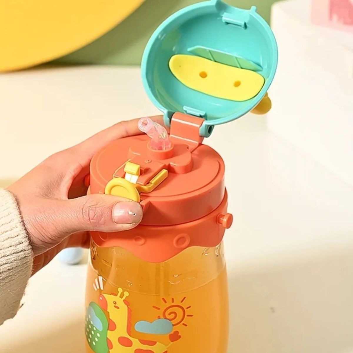 SET 2 BOTELLAS DE AGUA DEPORTE DIBUJOS ANIMADOS NIÑOS LAU - 8