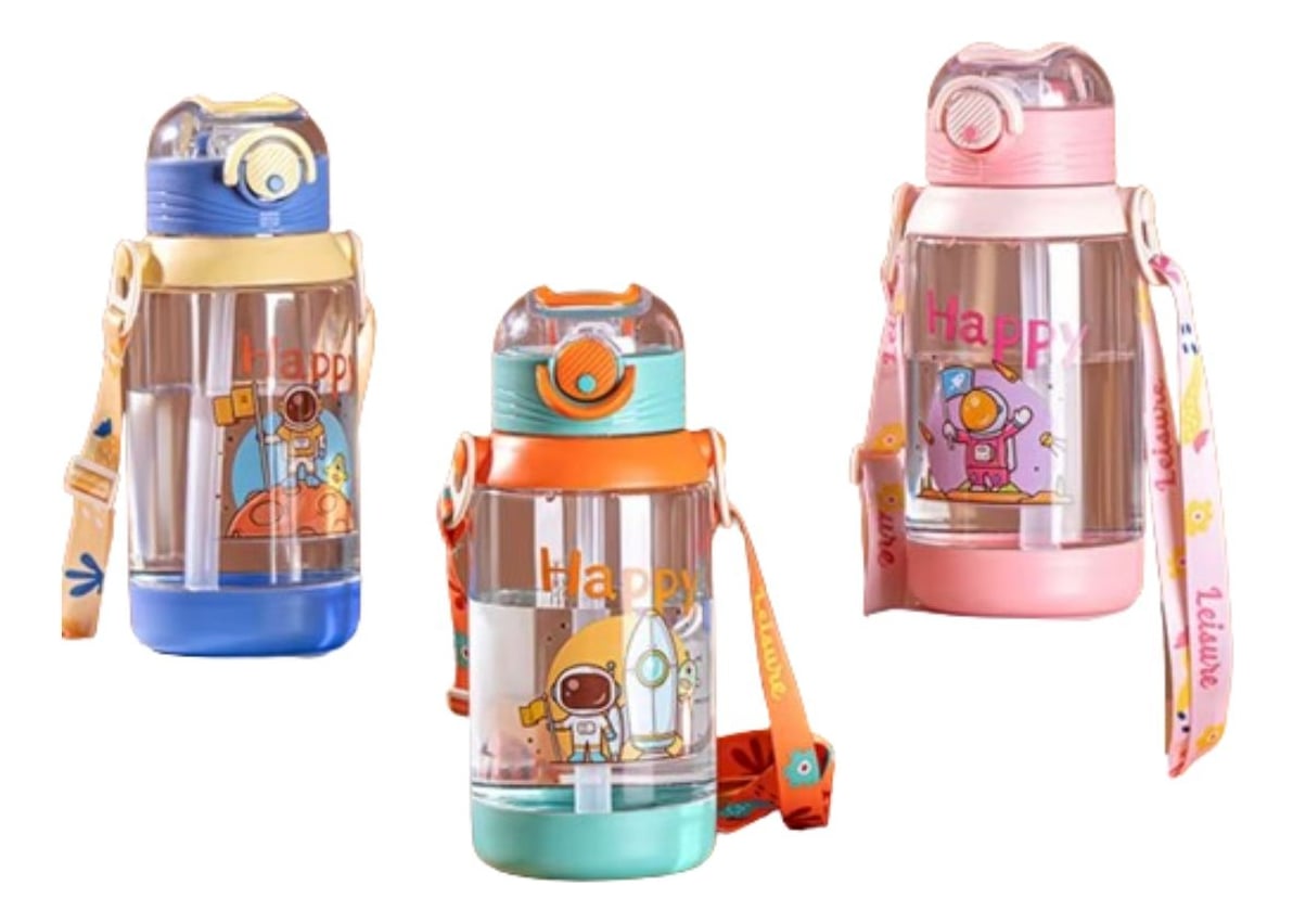 SET 2 BOTELLAS DE AGUA PARA DEPORTE INFANTIL NIÑOS LAU - 6