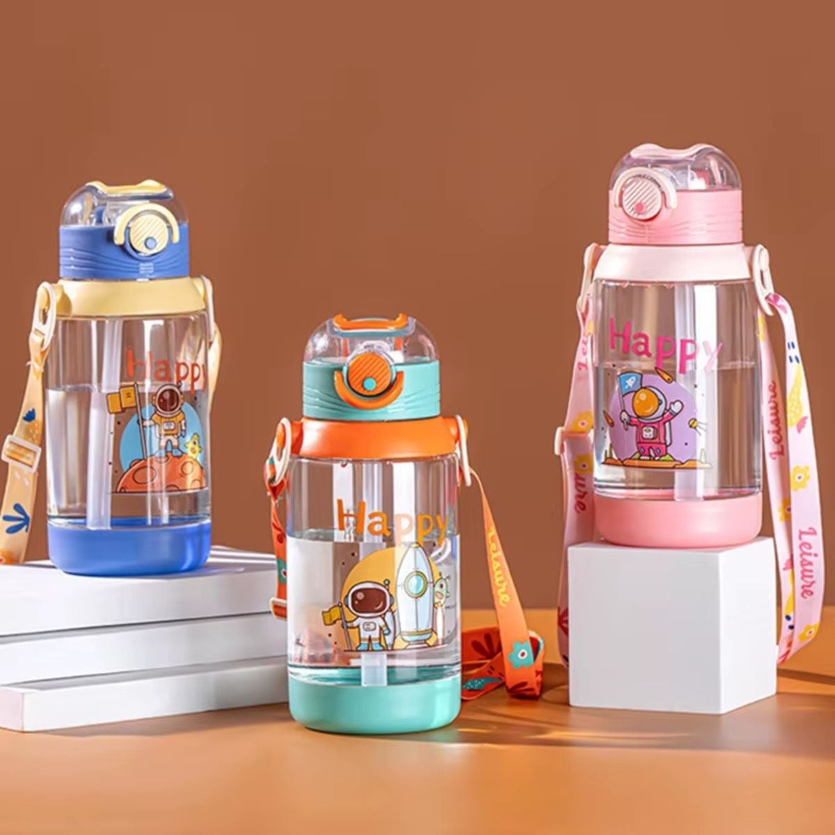 SET 2 BOTELLAS DE AGUA PARA DEPORTE INFANTIL NIÑOS LAU - 7