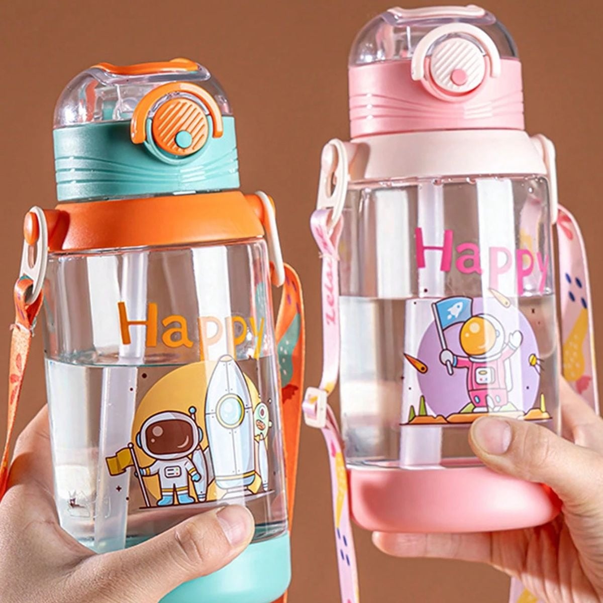 SET 2 BOTELLAS DE AGUA PARA DEPORTE INFANTIL NIÑOS LAU - 9