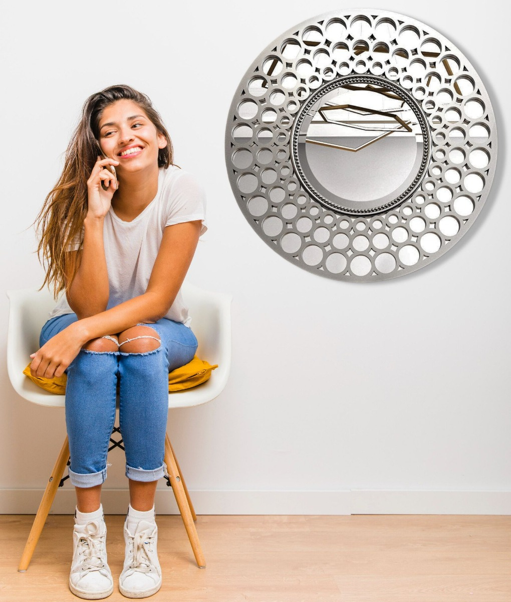 ESPEJO PARED DECORATIVO CIRCULAR MODERNO MINIMALISTA JHN - 8