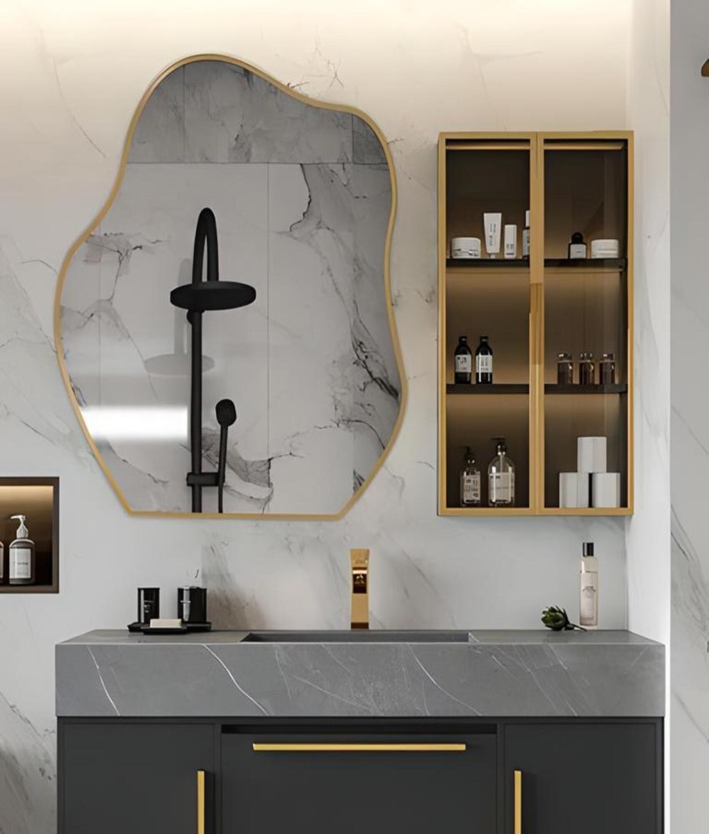 ESPEJO IRREGULAR DECORATIVO PARED MODERNO ASIMÉTRICO JHN - 5