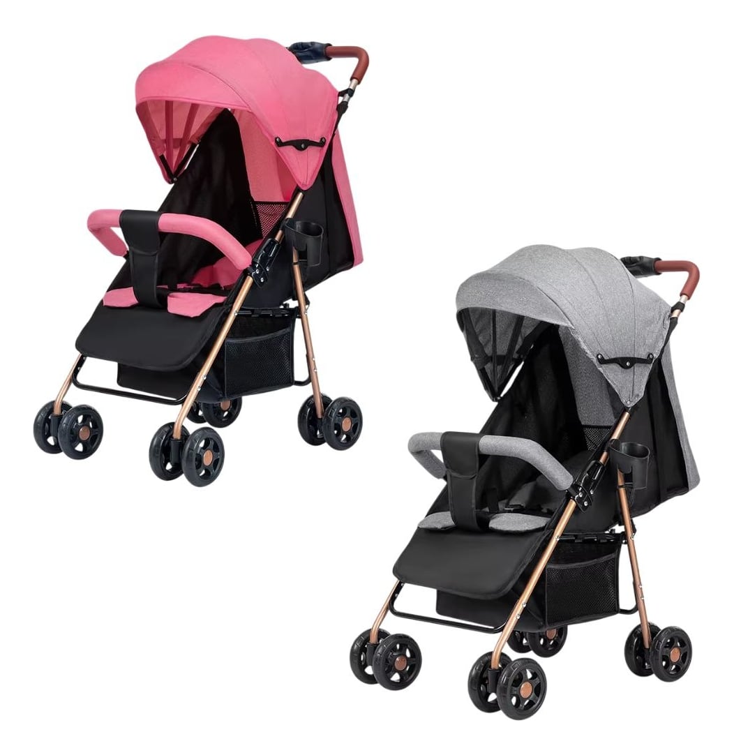 CARRITO COCHE DE PASEO PLEGABLE RECLINABLE COMPACTO BEBE LAU - 5