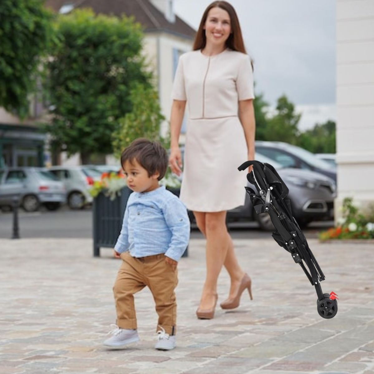 CARRITO COCHE DE MANO PASEO PLEGABLE ULTRALIGERO BEBE LAU - 2