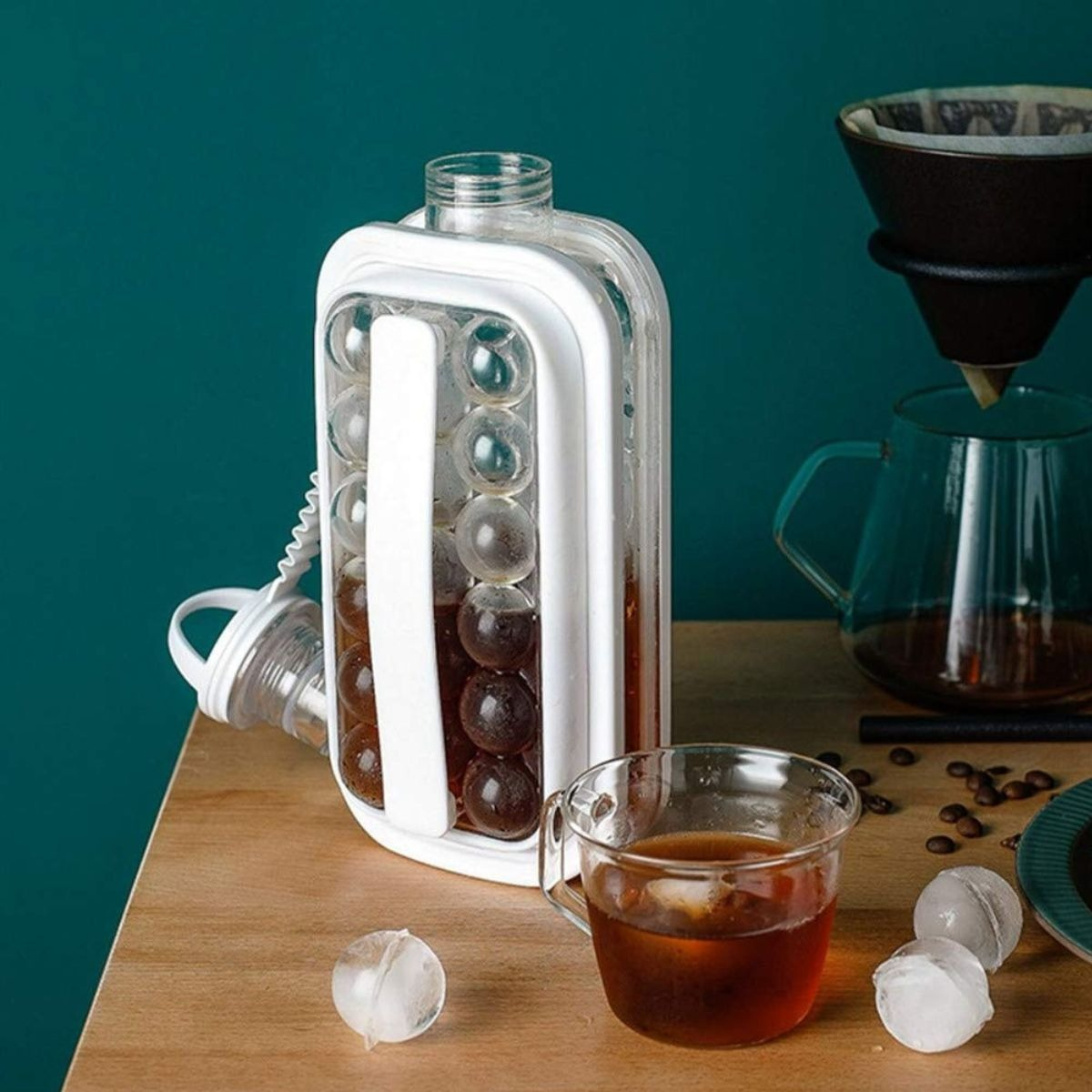 JARRA HIELERA PLEGABLE PORTATIL 2 EN 1 BEBIDAS HIELO LAU - 3