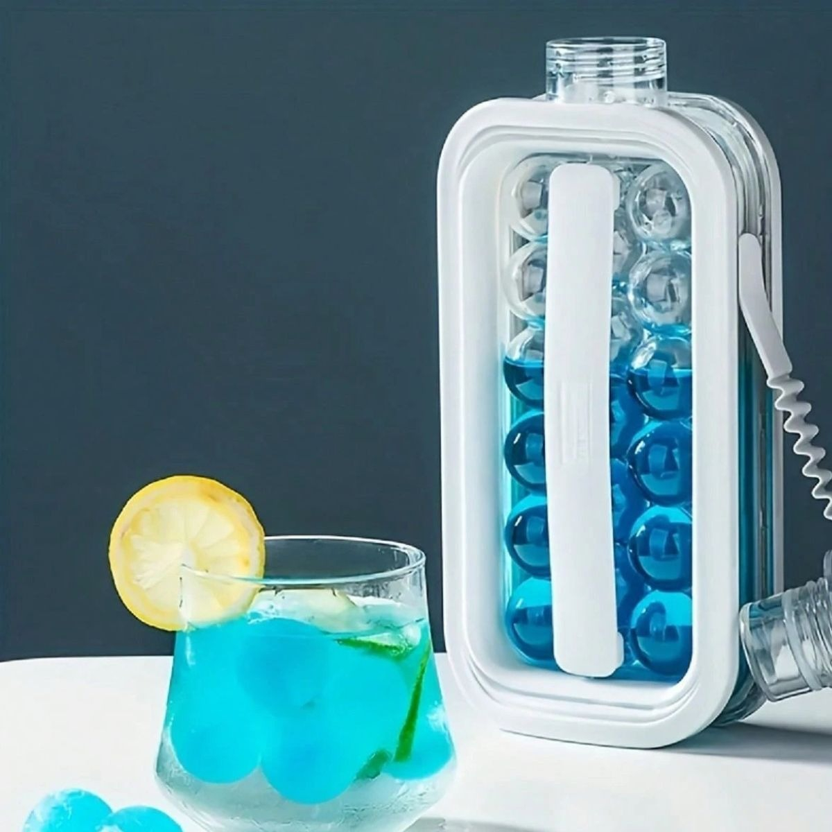 JARRA HIELERA PLEGABLE PORTATIL 2 EN 1 BEBIDAS HIELO LAU - 5