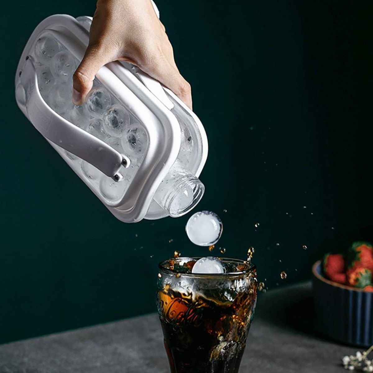JARRA HIELERA PLEGABLE PORTATIL 2 EN 1 BEBIDAS HIELO LAU - 7
