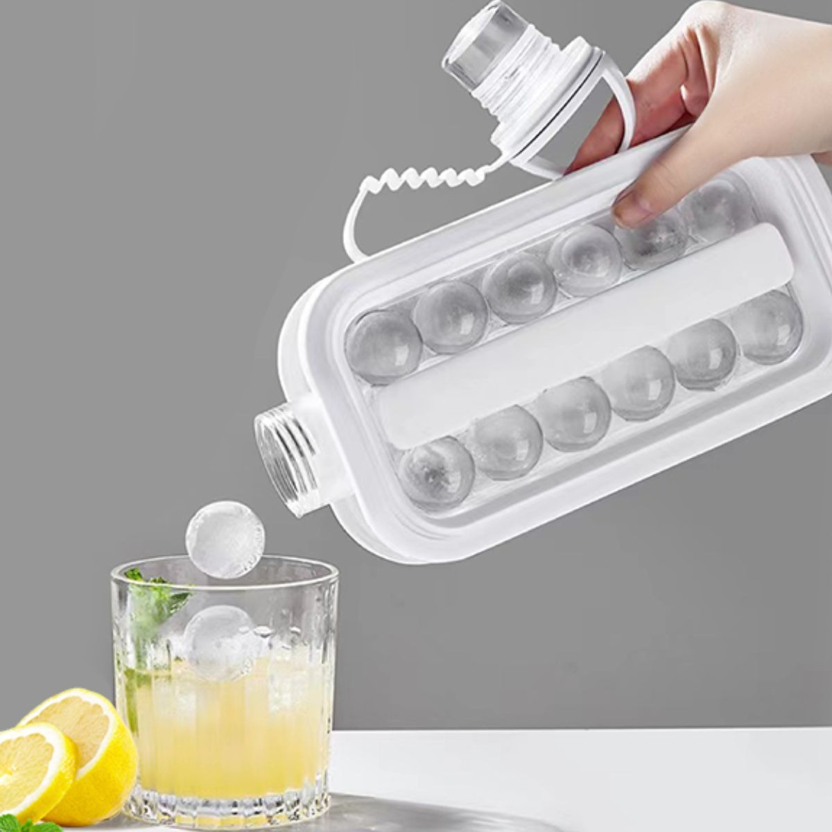 JARRA HIELERA PLEGABLE PORTATIL 2 EN 1 BEBIDAS HIELO LAU - 9