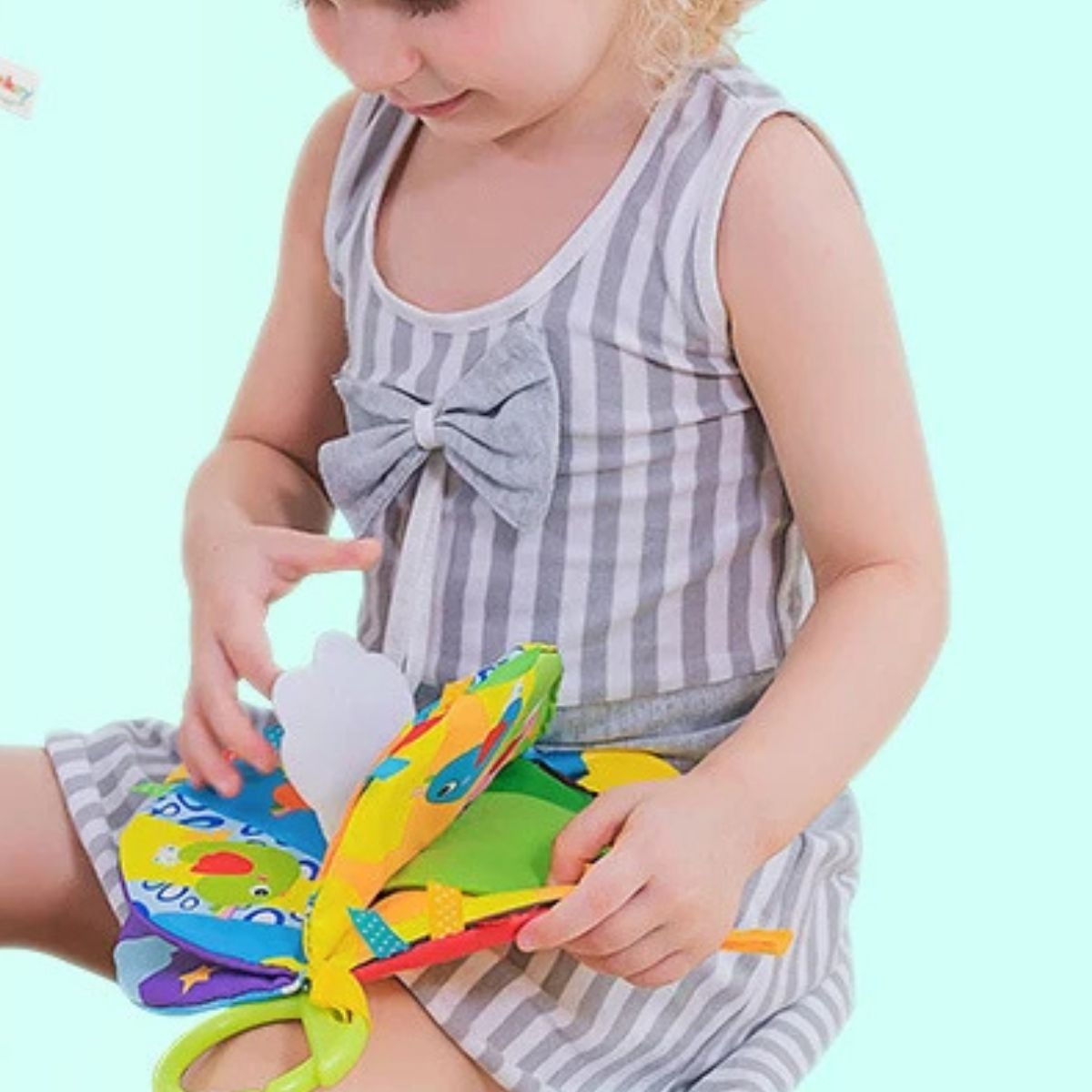 JUGUETE LIBRO DE TELA EDUCATIVO INTERACTIVO BEBE LAU - 7