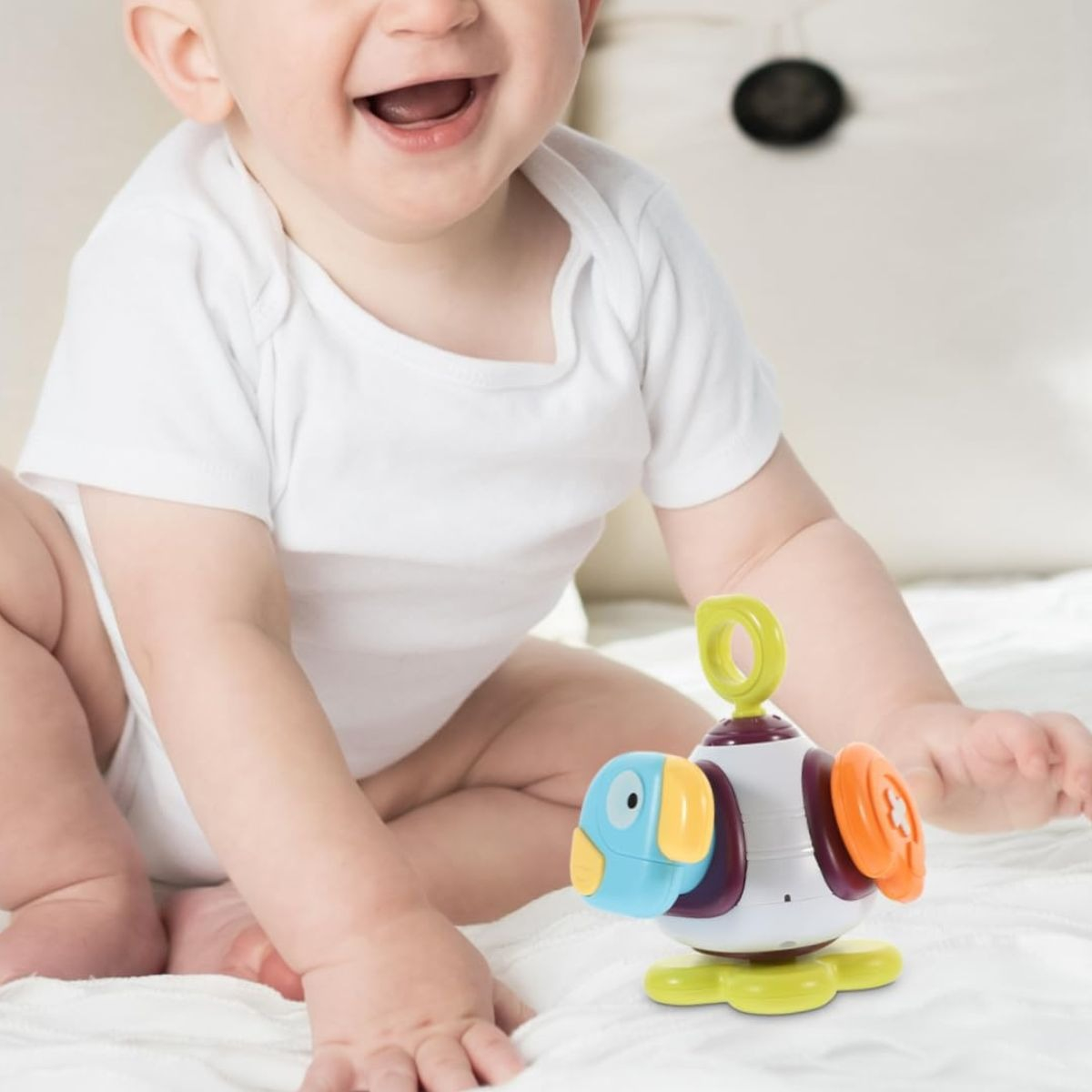 JUGUETE SENSORIAL MONTESSORI 2EN1 FORMA DE PELOTA BEBE LAU - 8