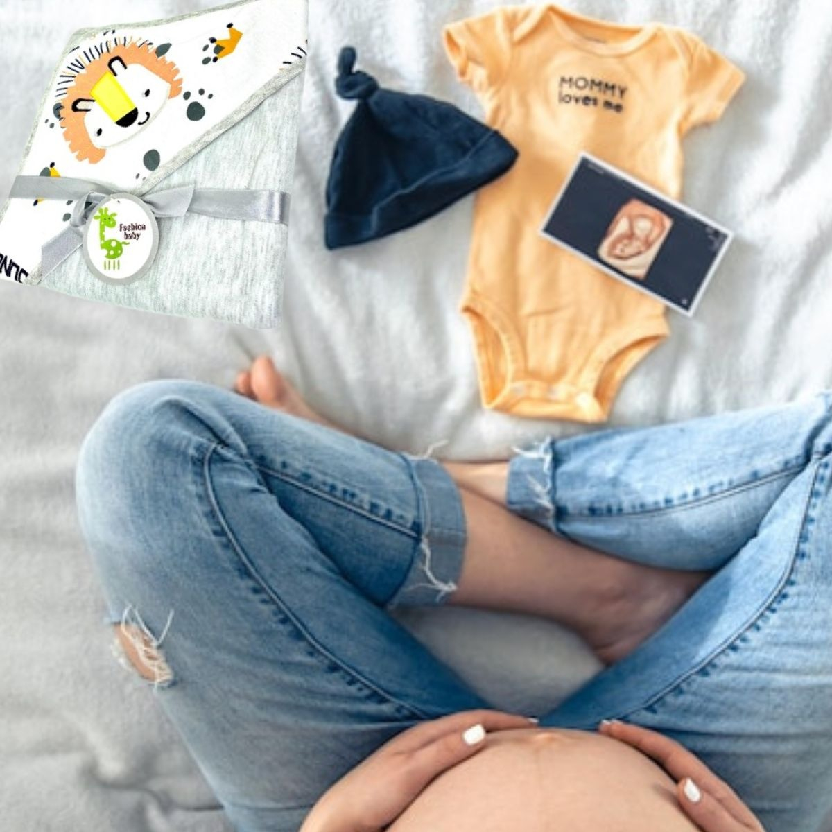 MANTA DE ALGODON CON CAPUCHA PARA BEBE ABRIGO CONFORT LAU - 2