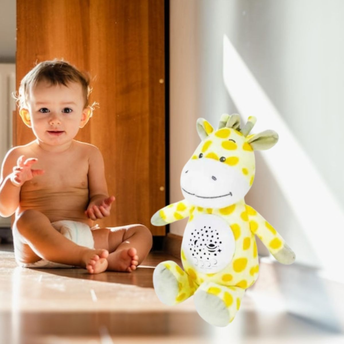 PELUCHE MUSICAL LUZ NOCTURNA INFANTIL SUAVE BEBE LAU - 10
