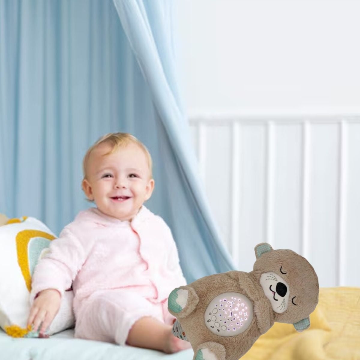 PELUCHE OSO LUMINOSO AYUDA DORMIR MUSICAL LUCES BEBE LAU - 9