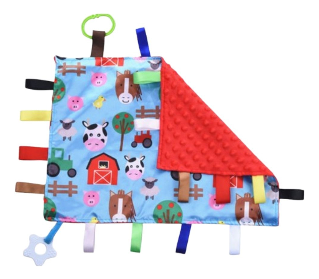 SET 2 MANTAS DE APEGO SENSORIALES ESTIMULA JUEGO BEBE LAU - 1