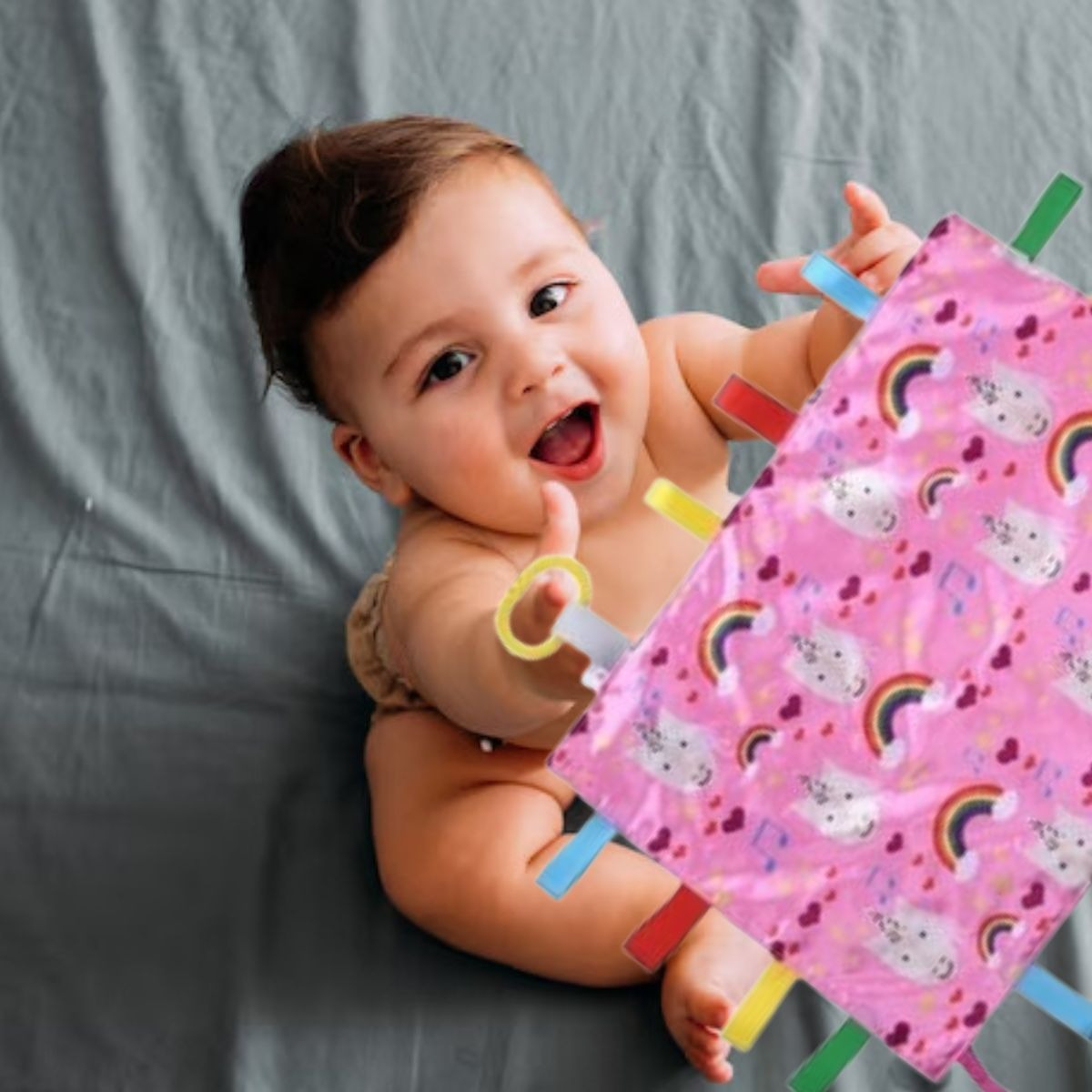 SET 2 MANTAS DE APEGO SENSORIALES ESTIMULA JUEGO BEBE LAU - 7